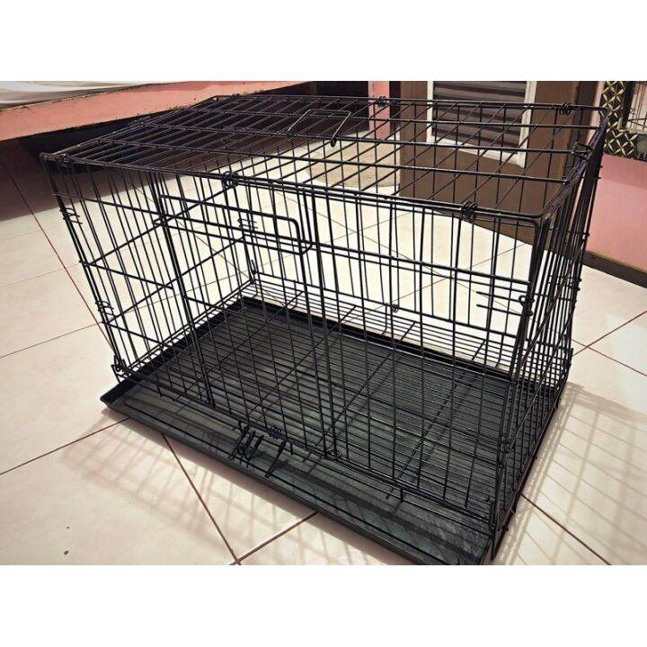 Heavy duty XXL lowest price pet dog cat collapsible foldable cage crate