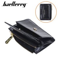 Baellerry กระเป๋าสตางค์ผู้หญิงแบบสั้นมีซิปแนวตั้งที่ใส่การ์ดขนาดเล็ก Dompet Koin เกาหลี