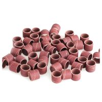 ﺴ✺ Sandpaper ring 1/2 inchx 1/2 inch 80 Grit Wood polished carved metal polishing sandpaper ring ( 40 Pieces)