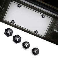 Car Styling License Plate Frame Security Screw Bolt Caps Covers For Tesla Roadster Cybertuck Model 3 S X Y Decoration Protection