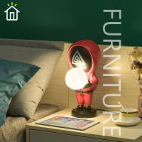 ⚡FT⚡Nordic ins net red table lamp childrens birthday gift cartoon bedside table bedroom atmosphere night light