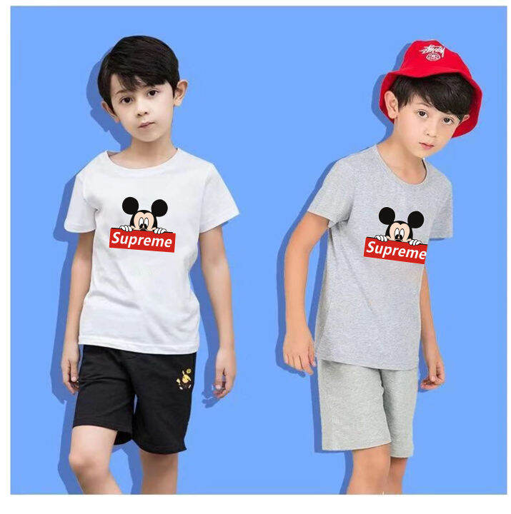 k-2042-เสื้อยืดแขนสั้นเด็กลายการ์ตูนน่ารัก-ผ้านุ่มใส่สบาย-ลายเยอะ-สีครบ-ไซส์ครบ