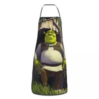 Funny Cute Shrek Bib Apron Women Men Unisex Kitchen Chef Monster Tablier Cuisine for Cooking Baking Gardening