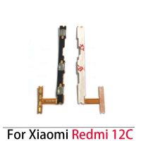 10PCS สําหรับ Xiaomi Redmi 12C สวิตช์ปิดเครื่องระดับเสียงปุ่มด้านข้าง Flex Cable