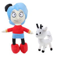 Hilda Plush Toys Cartoon Movie White Deer Twig Soft Stuffed Dolls Baby Kids Sleeping Appease Dolls Christmas Birthday Gifts