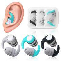 3 Pairs Swimming Ear Plugs Reusable Silicone Comfortable with Noise Cancelling Protect the Ears of Floats Ear Protection Plugs