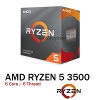 AMD CPU (ซีพียู) AM4 RYZEN 5 3500 3.6 GHz Cache 16MB RYZEN5 รับประกันศูนย์ไทย 3ปี AMD ##สายชาร์จ ไมค์ คีย์บอร์ด หูฟัง เคส ลำโพง Wireless Bluetooth คอมพิวเตอร์ โทรศัพท์ USB ปลั๊ก เมาท์ HDMI