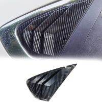 Carbon fiber pattern Side Rear Window Scoop Shutter Cover Trim Sticker For Kia Forte K3 2019-2022 Car Styling Louver Vent Decorate