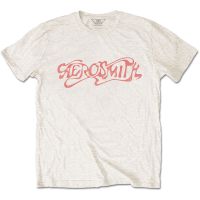 เสื้อยืด Classic Logo Aerosmith 100 อย่างเป็นทางการ MERCH