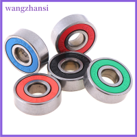 ล้อรถสคูเตอร์แบบมีกระดานสเกต Wangzhansi 5ชิ้น ABEC-9 608RS แบริ่งทรงกลมสำหรับปิดผนึก