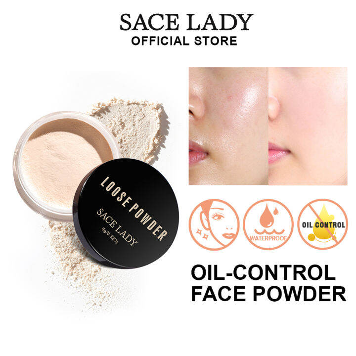 SACE LADY Matte Finish Loose Powder For Oily Skin Poreless Oil Control