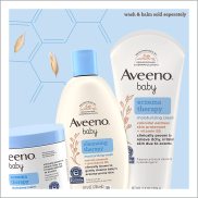 Kem dưỡng ẩm ban đêm giảm ngứa khô da cho bé Aveeno Baby Eczema 28g