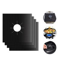 1/2/4 Pcs Stove Burner Cover Non-stick Reusable Stovetop Burner Liner Protector Gas Range Protection Cleaning pad