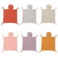 【CW】 Baby Soothe Blanket Soft Gauze Bibs Teether Burp Appease Sleeping Cuddling