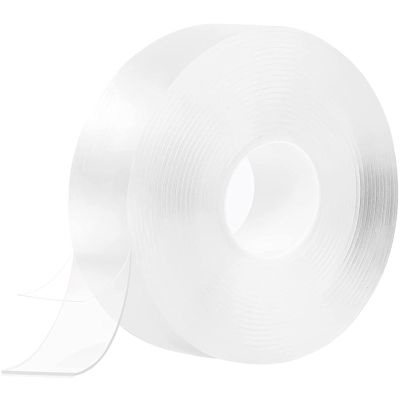 Double Sided Tape Double Transparent Tape Removable Reusable for Walls, Carpet Home Decoration