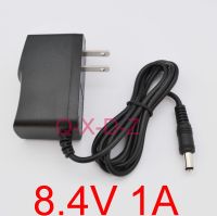 1PCS High quality 8.4V 1A polymer lithium battery charger 8.4 V1A Power Adapter Charger Dual IC 8.4V1A DC 5.5mmx2.1mm US plug