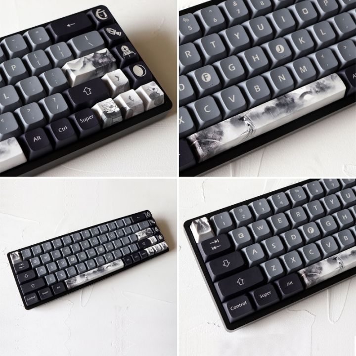 diy-mechanical-keyboard-pbt-oem-profile-direction-esc-enter-keycap-five-sides-dye-subbed-keycap-for-cherry-mx-switch