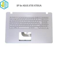 Sp/la แป้นพิมพ์ภาษาสเปน Palmrest ปลอกสำหรับ ASUS VivoBook 17 X705UA X705 N705 X705QA X705NA X705UV 90NB0EV3สเปนคีย์บอร์ดแล็ปทอป