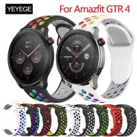 1แถบซิลิโคนสำหรับ Amazfit GTR 4 Strap Smartwatch Correa สำหรับ Amazfit Bip 3 /Gts/ 2/2E/3/2 Mini GTR สร้อยข้อมือ2E GTR 3 3 Pro 42 47Mm