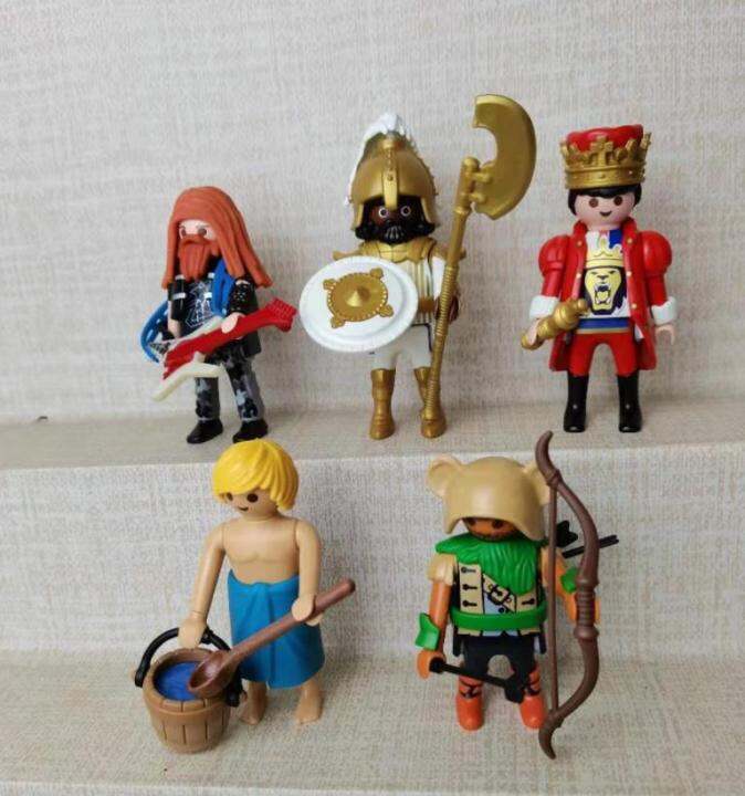 playmobil-figurines-ของเล่นตุ๊กตาขยับแขนขาได้เด็กผู้หญิงขนาด7ซม-อัศวินทหารหุ่นทหาร-s16-s15-s17-s19-s18