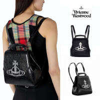 กระเป๋านักเรียนของแท้100% กระเป๋า Westwood Vivienne กระเป๋า Westwood กระเป๋าเป้สะพายหลังกระเป๋า Westwood Vivienne