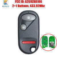 FCC ID: A269ZUA106สมาร์ทรีโมทกุญแจรถ Fob เปลี่ยน2 1ปุ่ม433.92MHz สำหรับ Honda Civic 1996 1997 1998 1999 2000