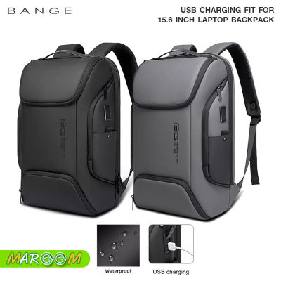 BANGE กระเป๋าเป้ กระเป๋าเป้สะพายหลัง ใส่ Laptop ขนาด 15.6 นิ้ว ได้ กันกระแทกได้ดี กันน้ำ มี USB-A/micro USB port