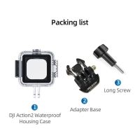 จัดส่งฟรี ESIN เคสกันน้ำ 45 เมตร อุปกรณ์เสริม สําหรับ DJI Action 2 camera case cover