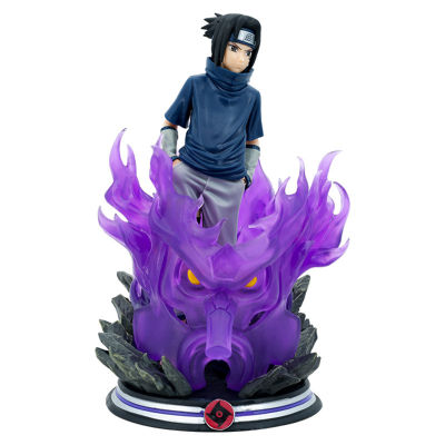 Sanwood ไม้พาย®Uchiha Sasuke โมเดลอนิเมะป้องกันสนิม,Uchiha Sasuke อะนิเมะตุ๊กตานารูโตะทำจากวัสดุ Uchiha Sasuchike