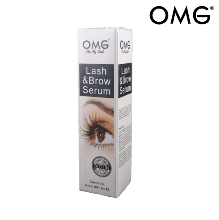 OMG Lash & Brow Serum with Castor Oil 5mL Lazada PH