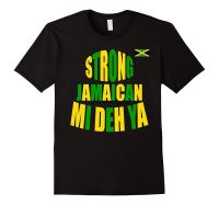 100 Cotton Jamaican Flag In Heart Strong Jamaican Mi Deh Ya T Shirt Men T Shirt Short Sleeve T Shirt