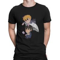 Kaus Poliester Mode Payung Asin Kaus Anime Psycho 100 T Shirt Harajuku Pria Leher O