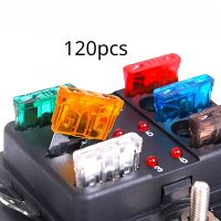 【YF】 120pcs Car Fuse Blade Insurance Insert Fuses Profile Small Size Type Auto Truck Assortment Set with Box