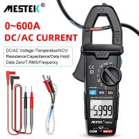 Mestek Digital Clamp Meter AC DC Current Clamp 600A Multimeter Capacitance 6000 Count Amperimetrica Temperature Ammeter Pliers