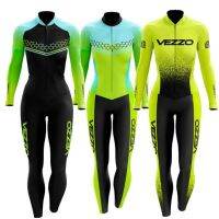 VEZZO Cycling Clothes Professional Ladies Fall Long-sleeved Jumpsuit Mountain Bike Road Bike All-in-One