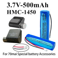 New 3.7V 500mAh Li-ion 70mai Smart Dash Cam Pro ,Midrive D02 HMC1450 Replacement Batterie 3-wire Plug 14*50mm+tools