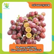 Chỉ giao HCM Nho Đỏ Không Hạt Nhập Khẩu - Chùm 500Gr