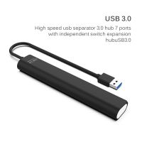 【2023】 liaoxian3105992120 USB 3.0 HUB Multi USB Splitter 7พอร์ต Expander หลาย USB 3 Hab พร้อมอะแดปเตอร์ไฟสำหรับแล็ปท็อปพีซี USB3.0 Hub พร้อมสวิตช์