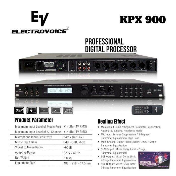Digital processor karaoke electrovoice kpx 900 EV KPX 900 Lazada