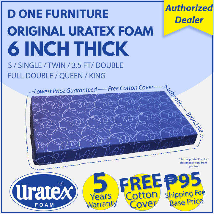 Original URATEX 6 Inches W Cotton Cover COD is available (S