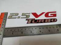 สติ๊กเกอร์ ฟอยล์ปั๊มนูน เทเรซิ่นนูน อย่างดี แบบดั้งเดิม คำว่า 2.5 VG TURBO ติดฝาท้าย MITSUBISHI TRITON sticker ติดรถ แต่งรถ มิตซูบิชิ ไทรทัน สวย