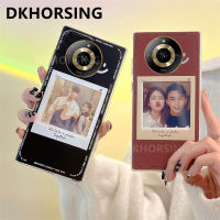 DKHORSING เคสโทรศัพท์กรอบรูปโปร่งใสสำหรับ Realme 11 / 11 Pro / 11 Pro + 2023เคสซิลิโคน Realme11ปลอกอ่อน TPU ลายรอยยิ้มด้านหลัง