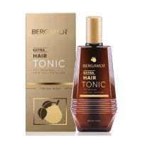 Bergamot Extra Hair Tonic เบอกาม็อท แฮร์โทนิค สีทอง สำหรับหนังศรีษะมัน ขนาด 100 ml 03741 / 200 ml 03768