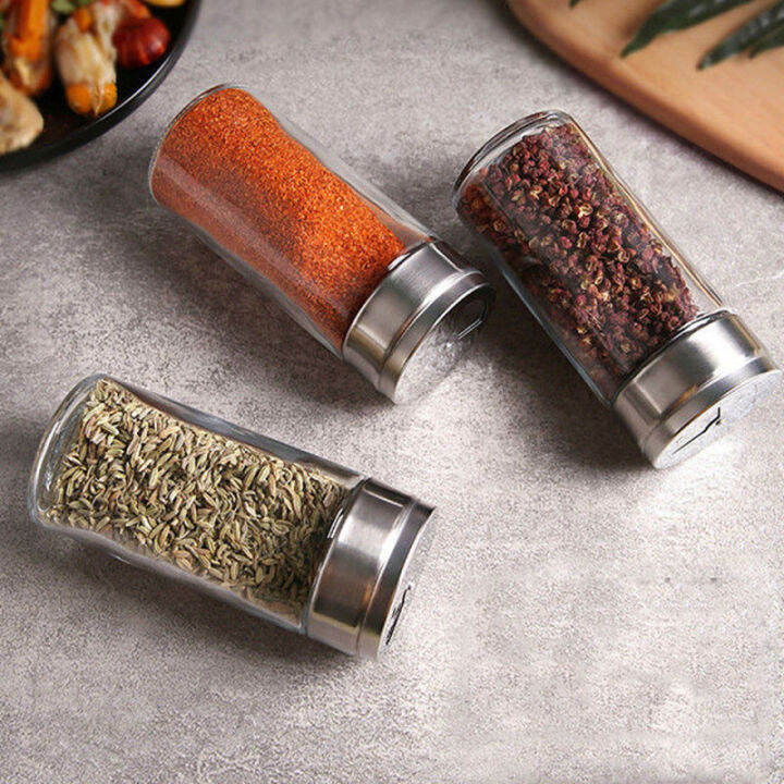 1set-classic-glass-bbq-pepper-salt-jar-kitchen-seasoning-box-household-seasoning-bottle-container-set