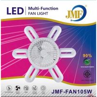 JMF หลอดไฟพัดลม รุ่น JMF-FAN105W หลอดไฟ LED พัดลมเพดานพร้อมไฟ queen แบบมีพัดลมในตัว พับเก็บได้ ไม่มีเสียงรบกวน ขั้ว E27 ติดตั้งง่าย น้ำหนักเบา ทนทาน