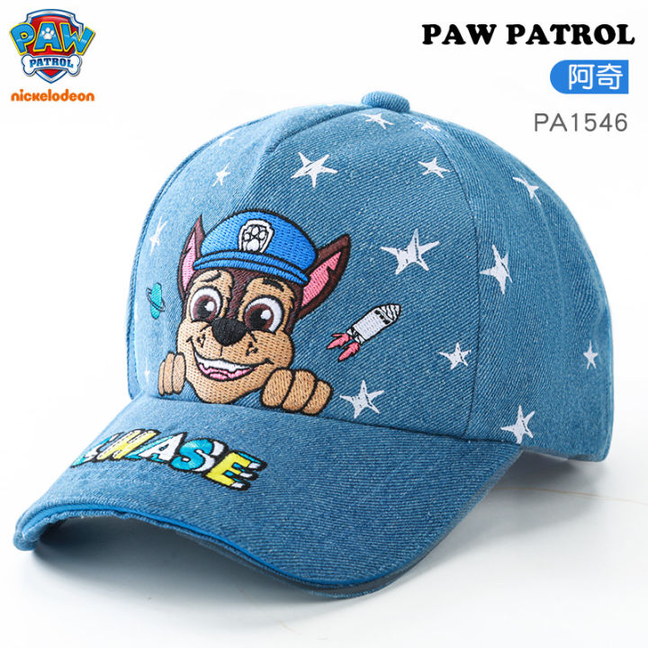 paw-patrol-หมวกเด็กหมวกเบสบอล-เด็ก-windproof-shade-เด็กชายยีนส์หมวกผ้าฝ้ายหมวกแก๊ป-archi