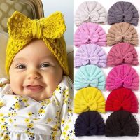 【hot sale】►☌ C05 Baby Hats Warm Knit Baby Turban Toddler Girl Beanie Hat Baby Girls Bows Hats Toddler Beanie Cap with Knot