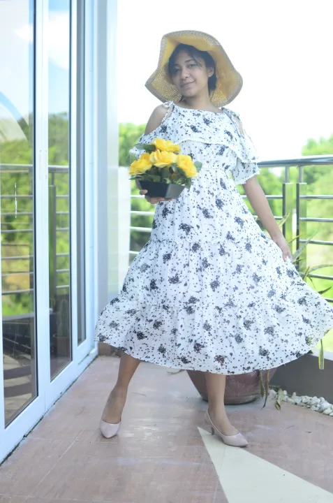 MADE IN THAILAND OFF THE SHOULDER CHIFFON TIERED MIDI DRESS Lazada PH MADE IN THAILAND OFF THE SHOULDER CHIFFON TIERED MIDI DRESS Lazada PH