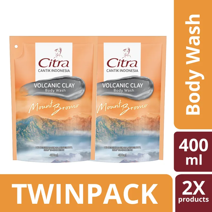 Citra Volcanic Clay Body Wash 400ml Isi 2 Lazada Indonesia