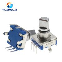 5PCS EC11 Rotary Encoder Code Switch 20 Position With Switch 5Pin Handle Length 12.5mm Half Shaft Type